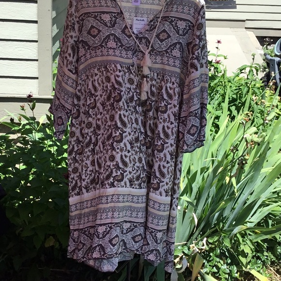 Bohemian Top/ Dress - NWT - size Large - Picture 1 of 5